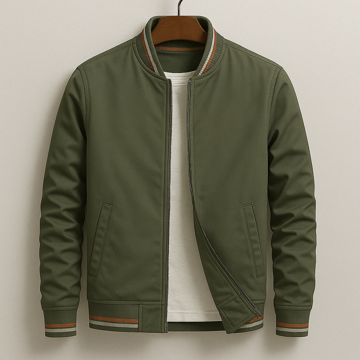 Veste zippée à finitions contrastées pour homme | Corentin