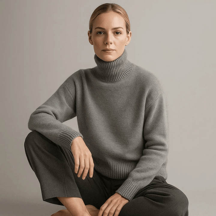 Pull col roulé élégant pour femme | Naéline