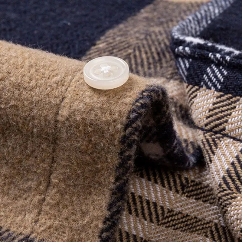 Chemise à carreaux boutonnée pour homme | Venzon