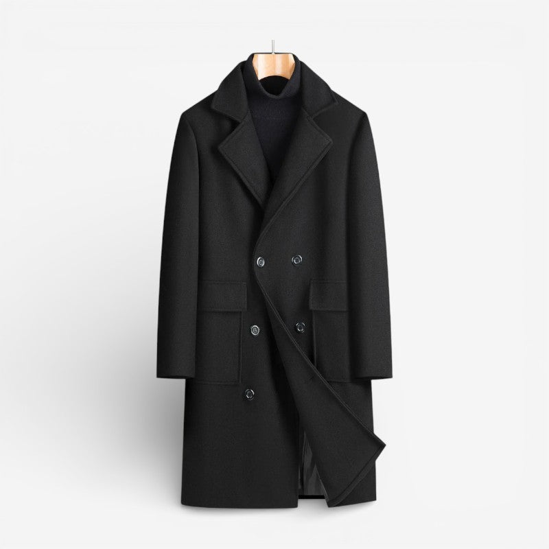 Marvélan | Manteau Homme Boutonné à Col Revers