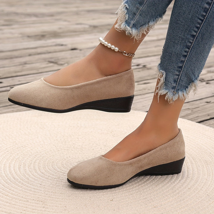 Ballerines Chic à Talon Compensé | Confort Élégant