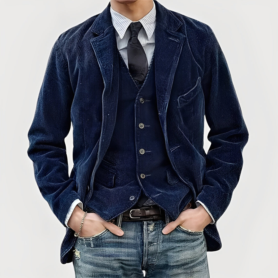 Élégant Ensemble Veste Et Gilet | Classique