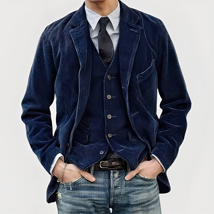 Élégant Ensemble Veste Et Gilet | Classique