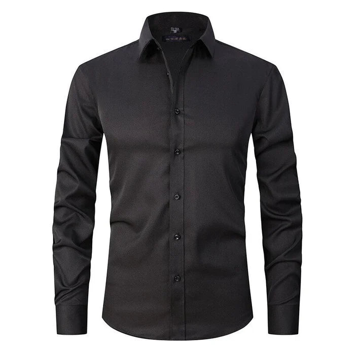 Chemise ajustée extensible à manches longues pour homme | Blinder