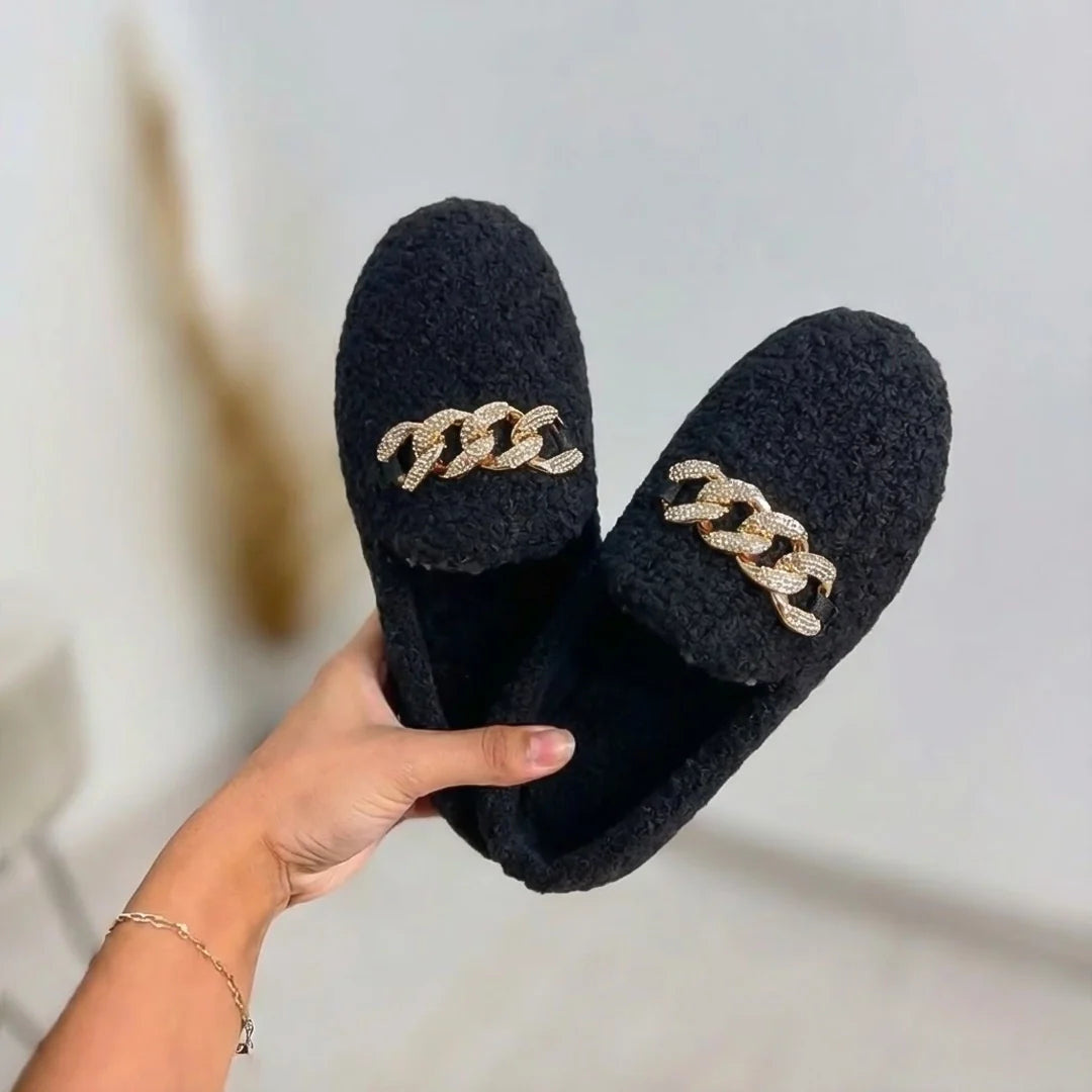 Pantoufles élégantes à silhouette enveloppante pour femme | Alba