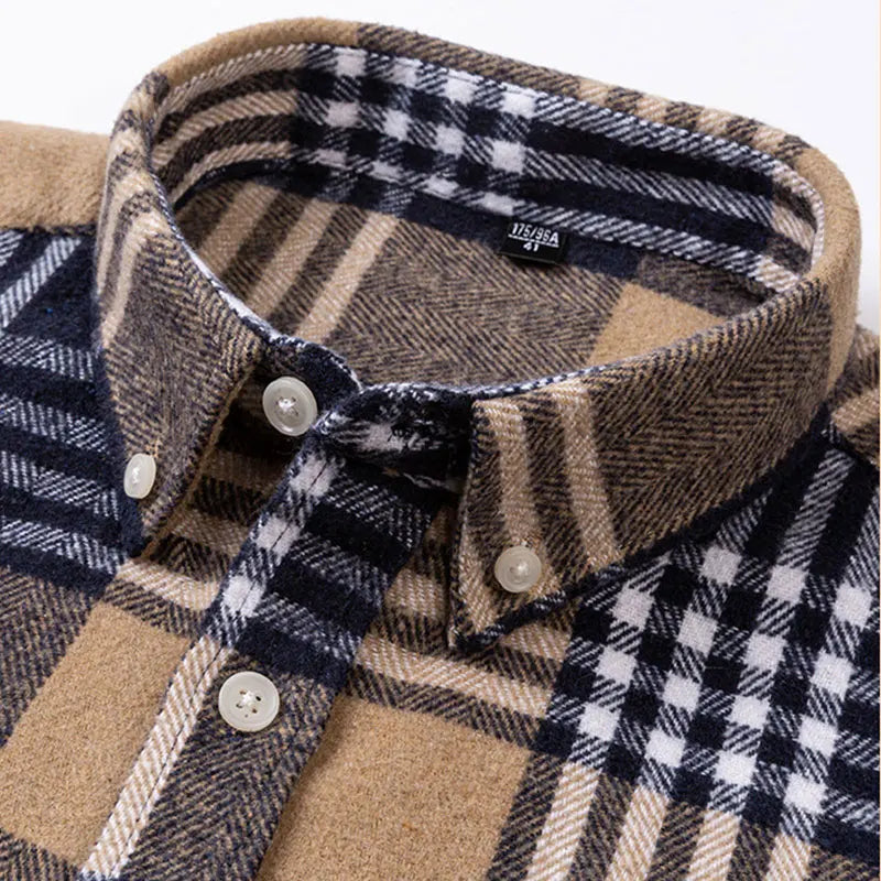 Chemise à carreaux boutonnée pour homme | Venzon