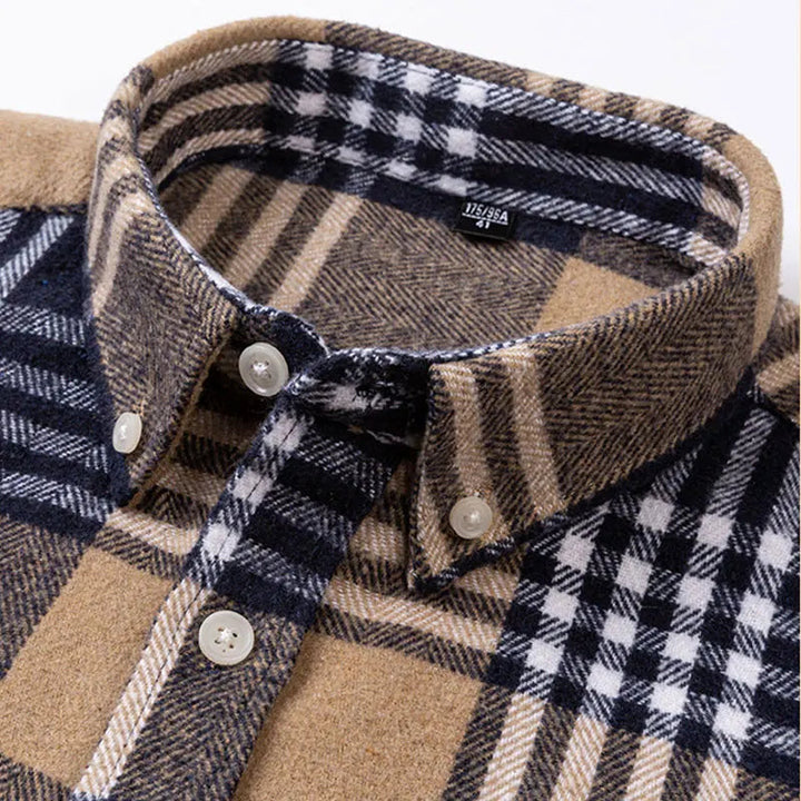 Chemise à carreaux boutonnée pour homme | Venzon