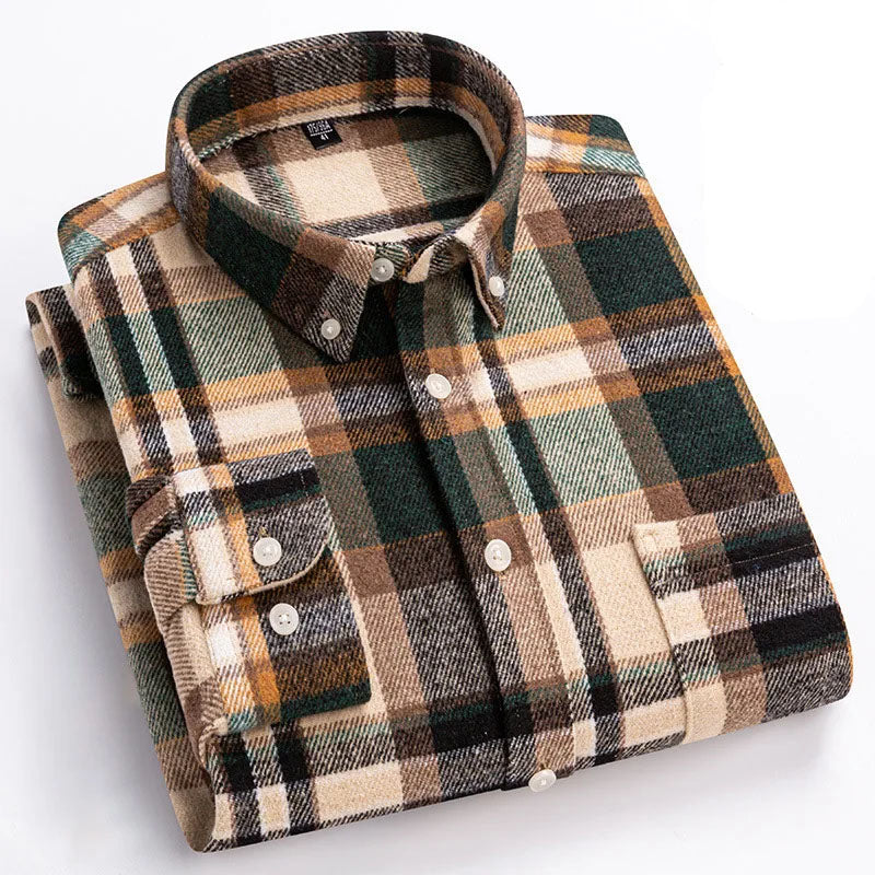 Chemise à carreaux boutonnée pour homme | Venzon