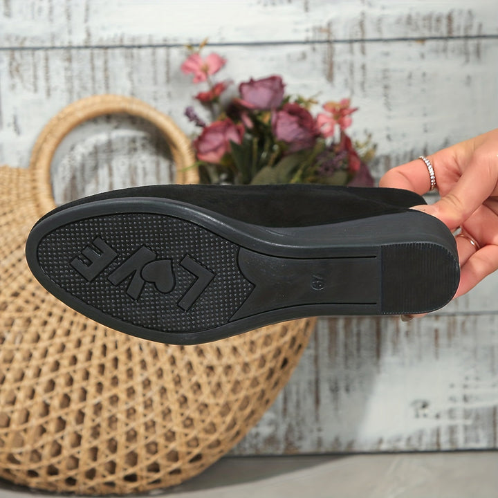 Ballerines Chic à Talon Compensé | Confort Élégant