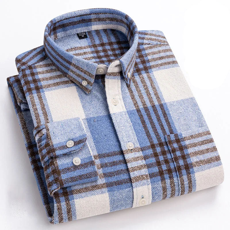 Chemise à carreaux boutonnée pour homme | Venzon