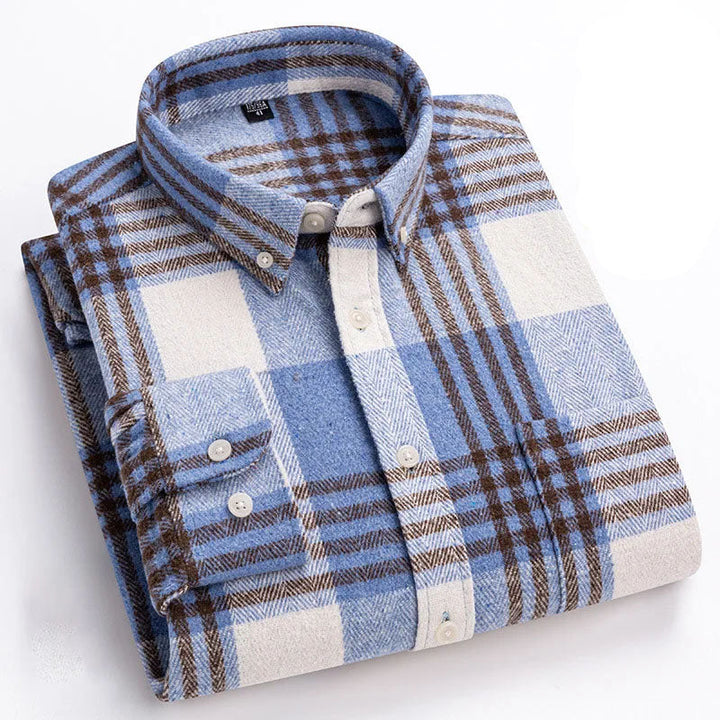 Chemise à carreaux boutonnée pour homme | Venzon