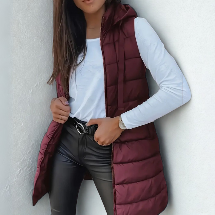 Gilet Long Matelassé Élégant | Rona