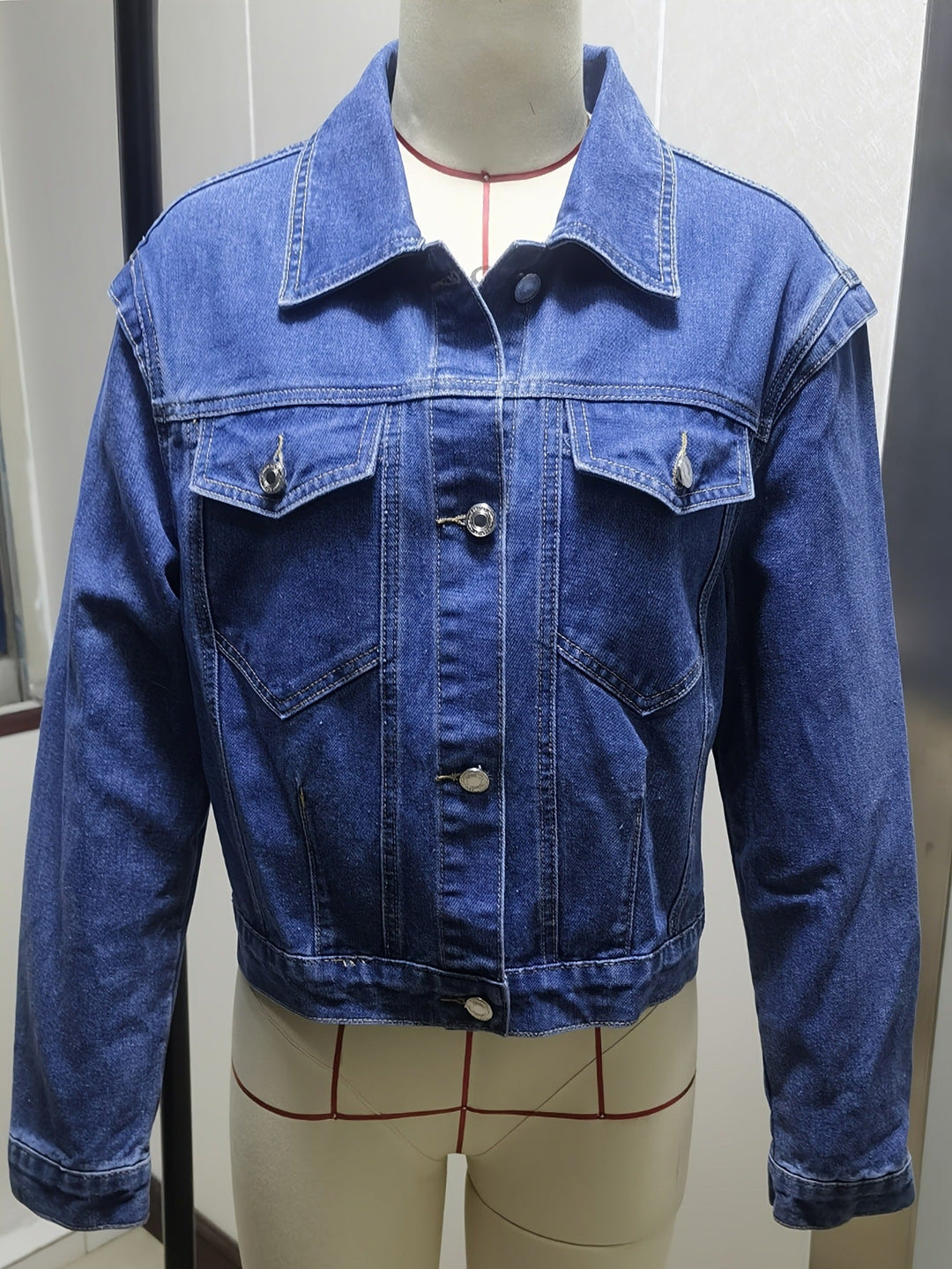 Layla | Veste en Jean Délavée Courte Femme
