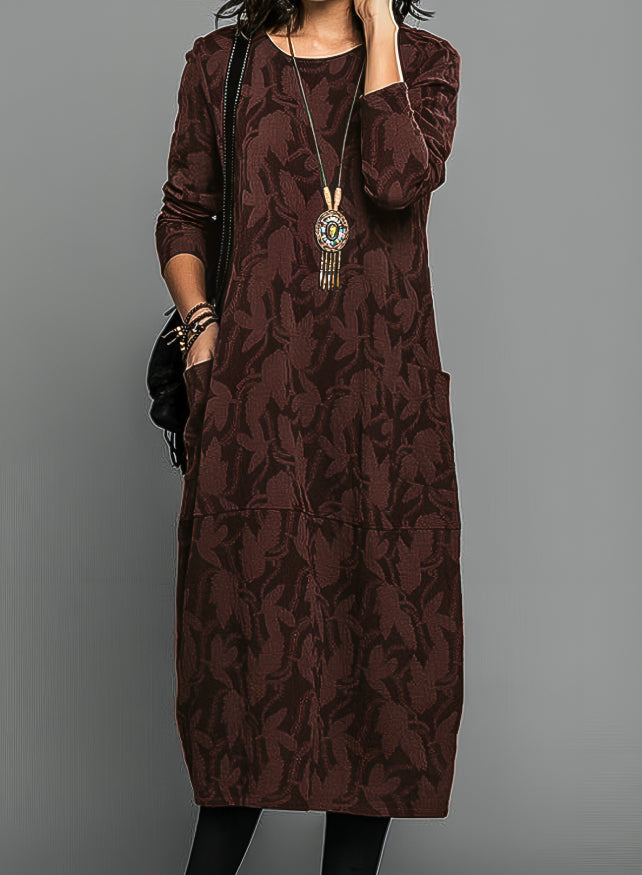 Robe longue imprimée élégante pour femme | Mara