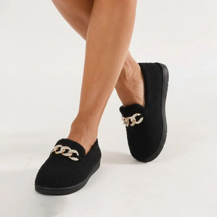Pantoufles élégantes à silhouette enveloppante pour femme | Alba