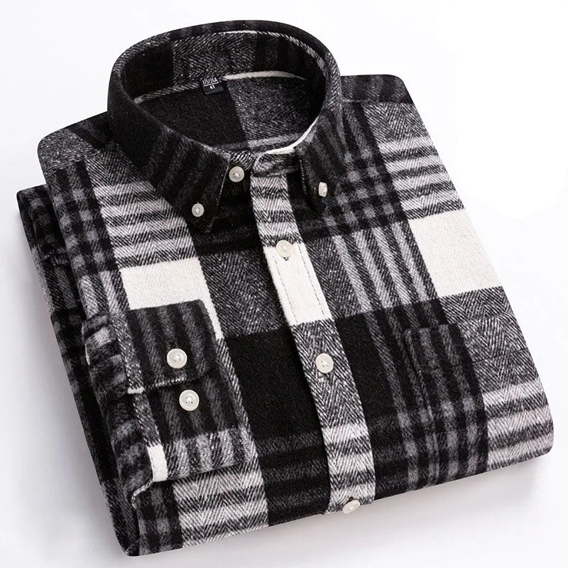 Chemise à carreaux boutonnée pour homme | Venzon