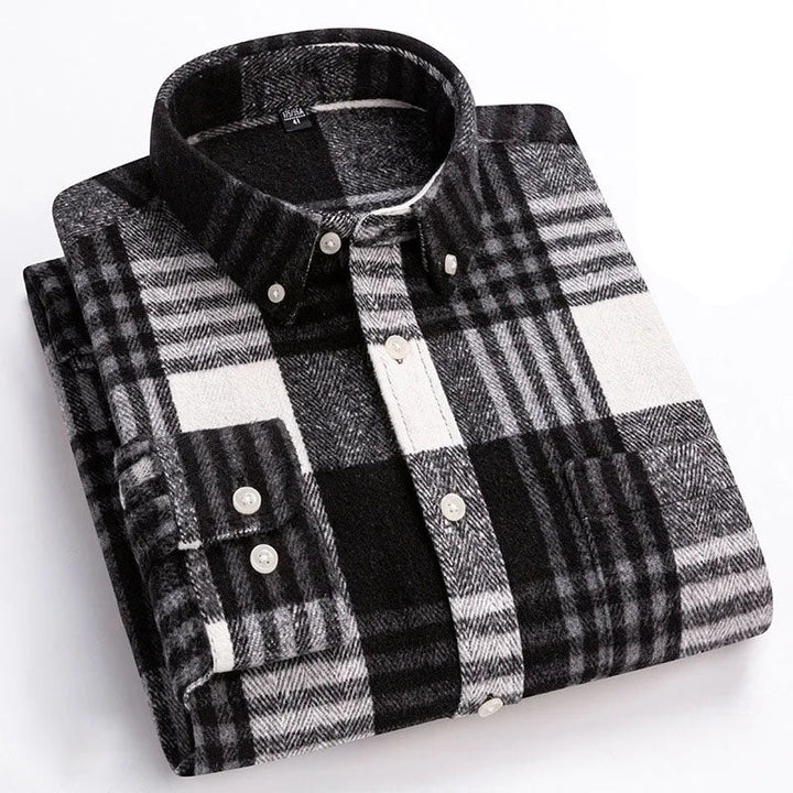 Chemise à carreaux boutonnée pour homme | Venzon