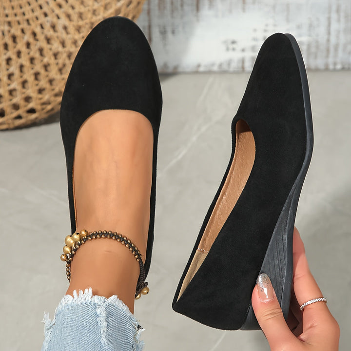 Ballerines Chic à Talon Compensé | Confort Élégant