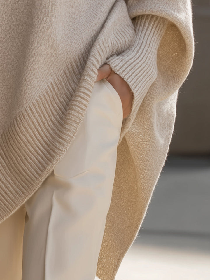 Haut Tricot À Ourlet Asymétrique | Evelyne
