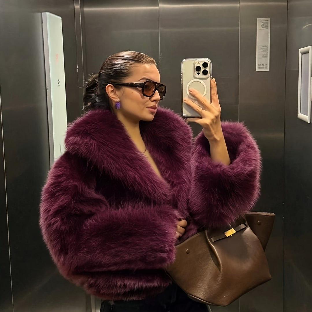Genevra | Veste en Fausse Fourrure Doublée Ample