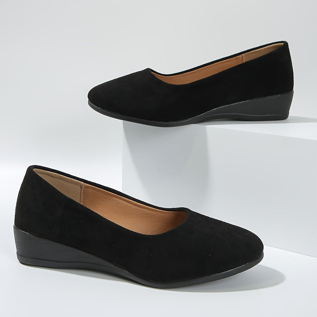 Ballerines Chic à Talon Compensé | Confort Élégant