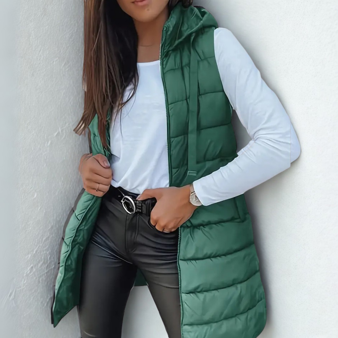 Gilet Long Matelassé Élégant | Rona