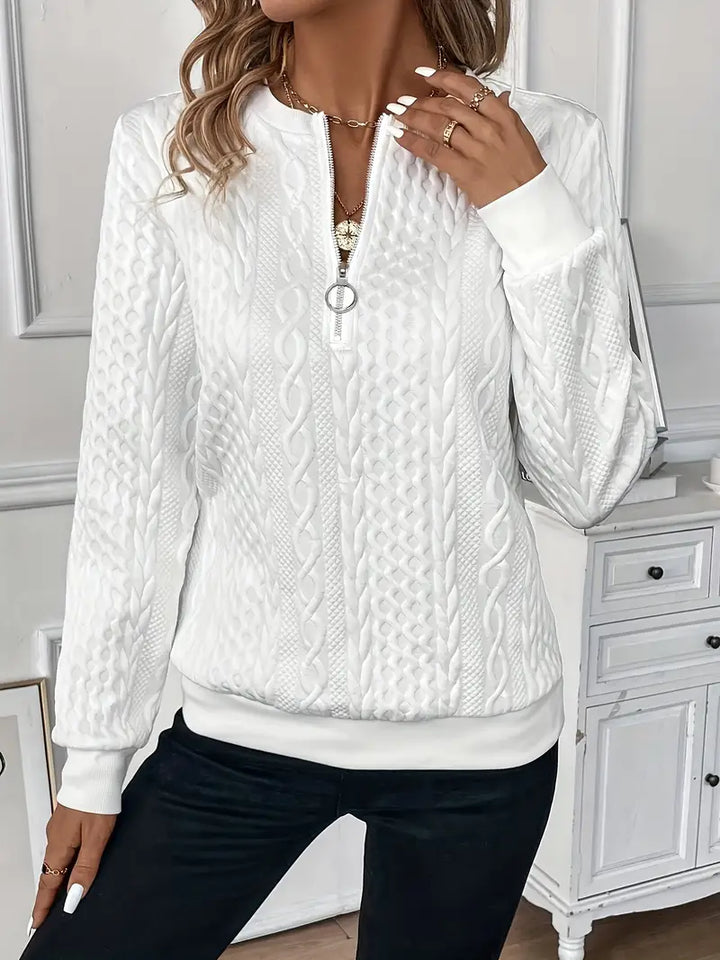 Pull à demi fermeture éclair pour femme | Avenya