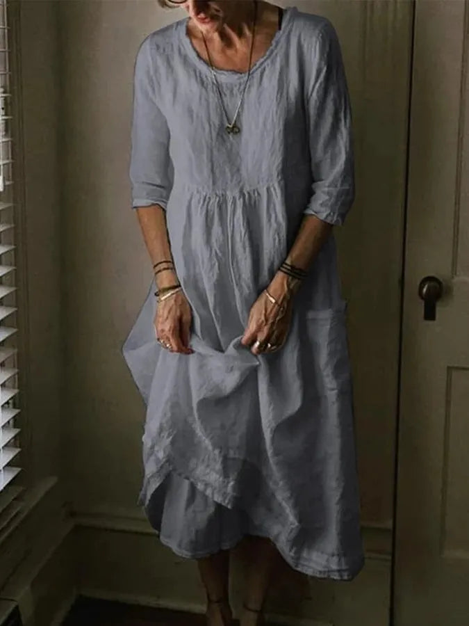 Robe Fluide Ciel, Élégante Et Légère