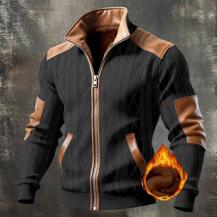 Veste élégante zippée au design structuré pour homme | Elias