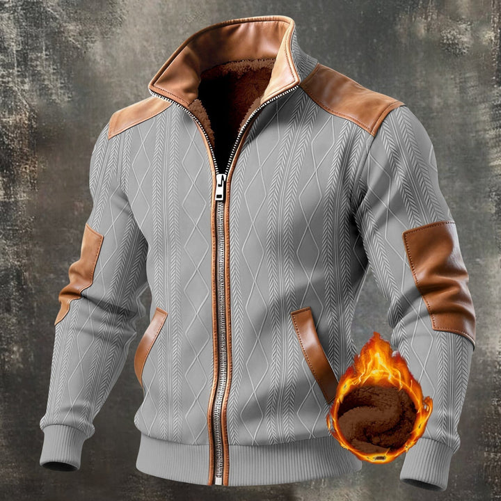 Veste élégante zippée au design structuré pour homme | Elias