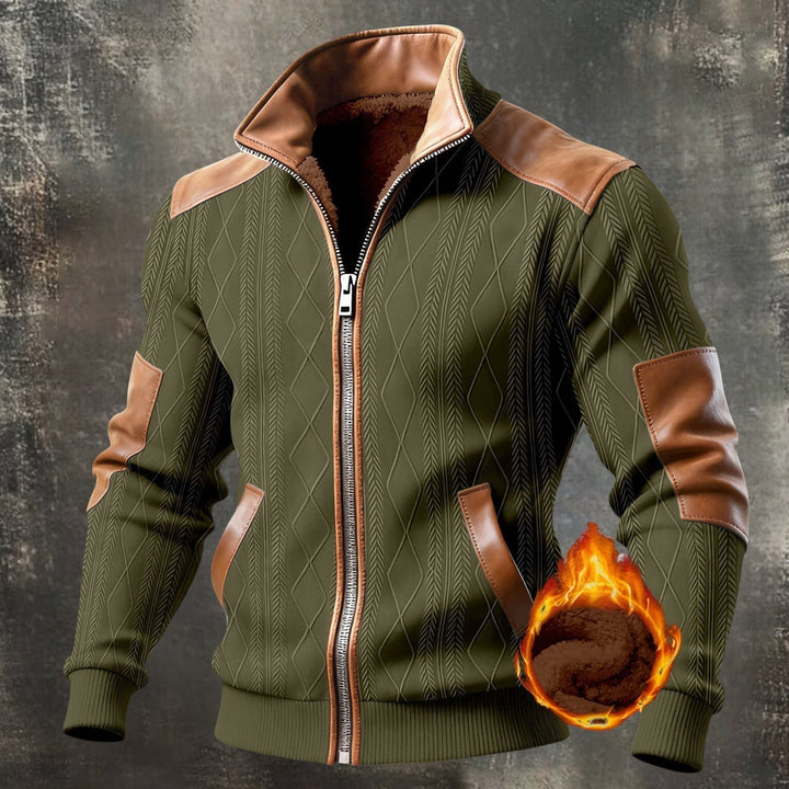 Veste élégante zippée au design structuré pour homme | Elias