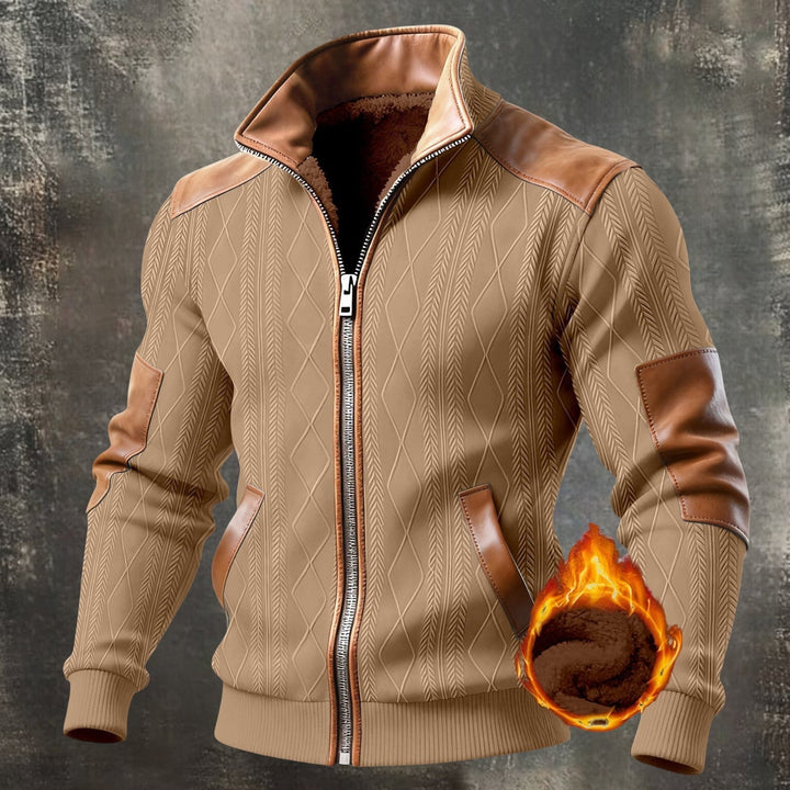 Veste élégante zippée au design structuré pour homme | Elias