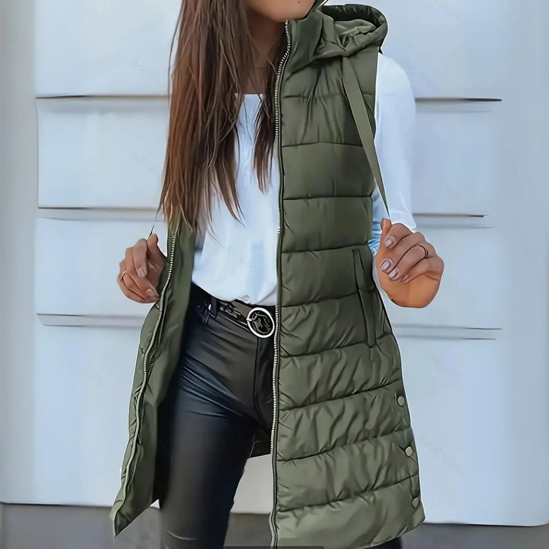 Gilet Long Matelassé Élégant | Rona