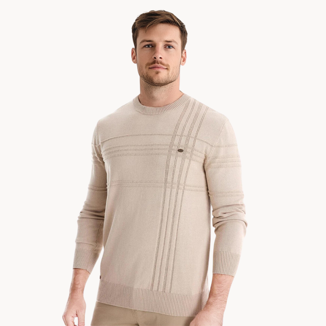 Pull Élégant Pour Homme Avec Design À Carreaux | Koelman