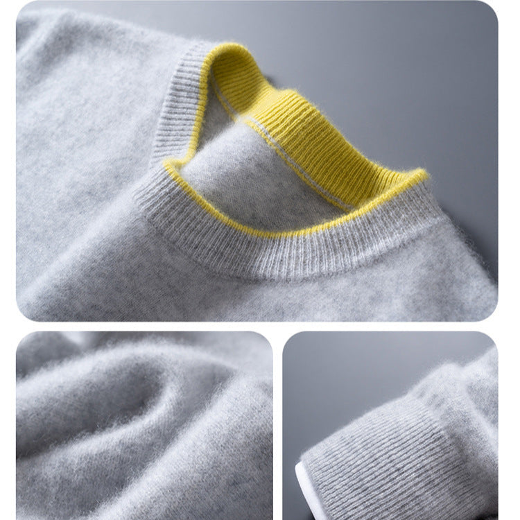 Pull col rond à bord contrasté pour homme | Westly