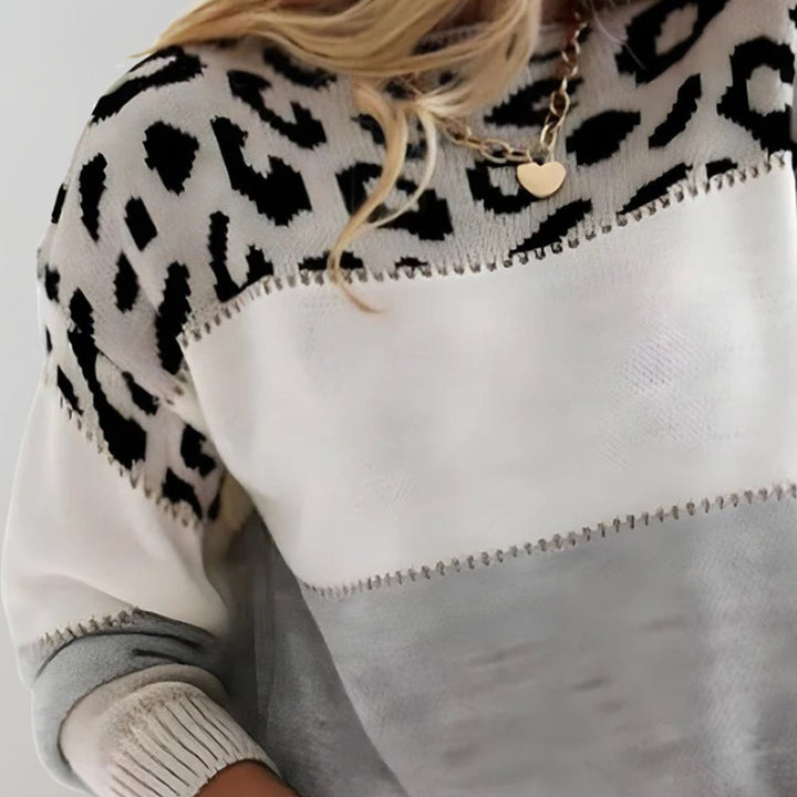 Pull Léopard Élégant | Coupe Décontractée