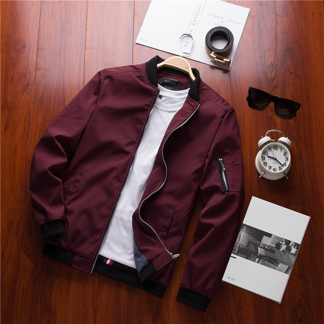 Veste légère imperméable homme à fermeture zippée