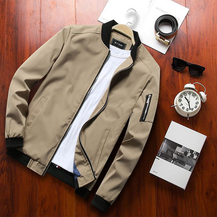 Veste légère imperméable homme à fermeture zippée