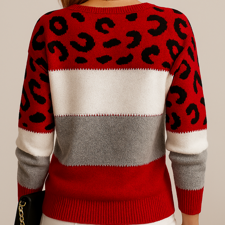 Pull Léopard Élégant | Coupe Décontractée
