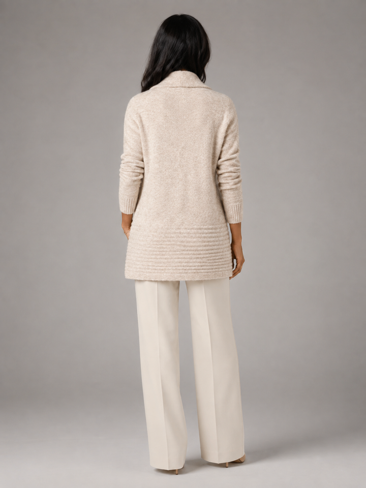 Corvelle | Cardigan Col Châle Ceinture Boutonnée pour Femme