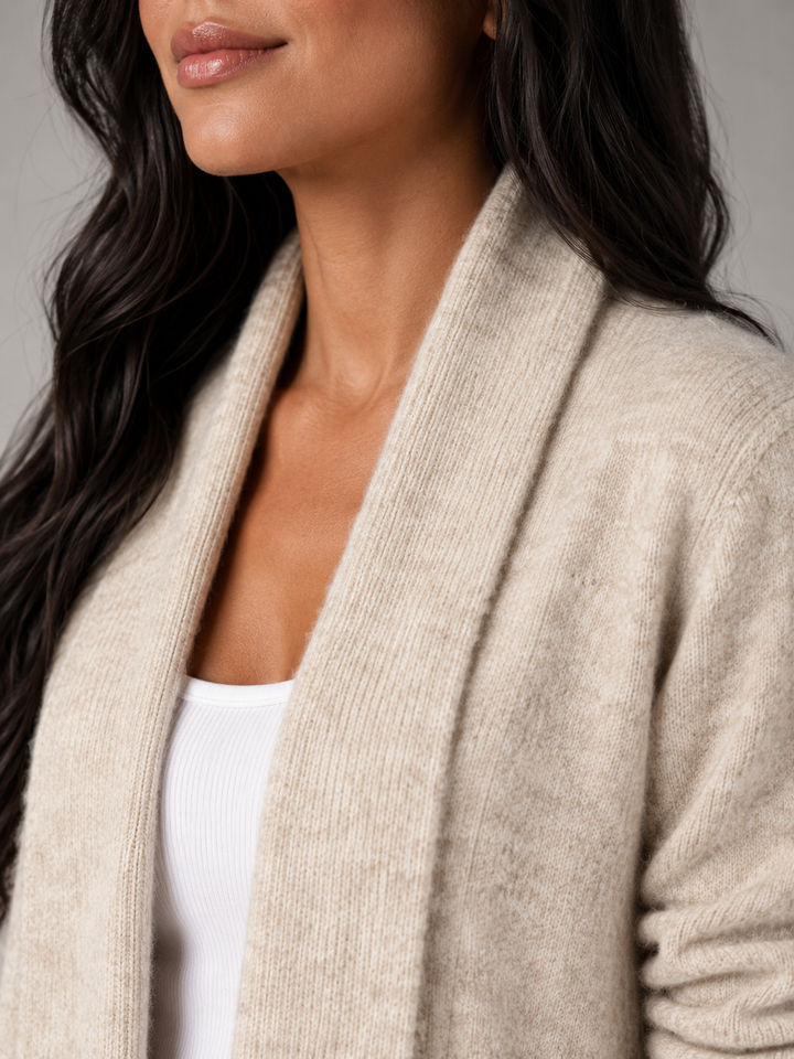 Corvelle | Cardigan Col Châle Ceinture Boutonnée pour Femme