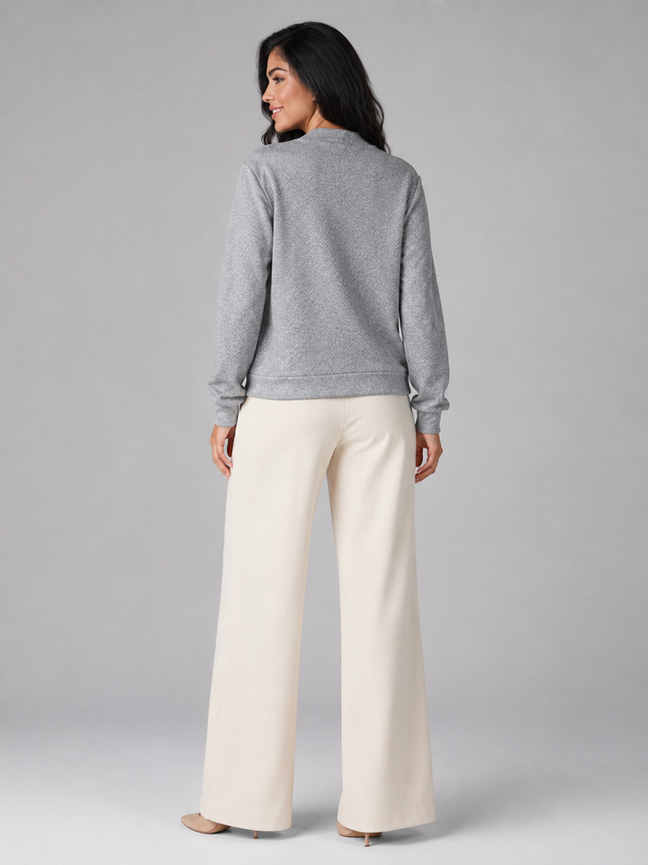 Verlenna | Pull Col Châle Boutonné pour Femme