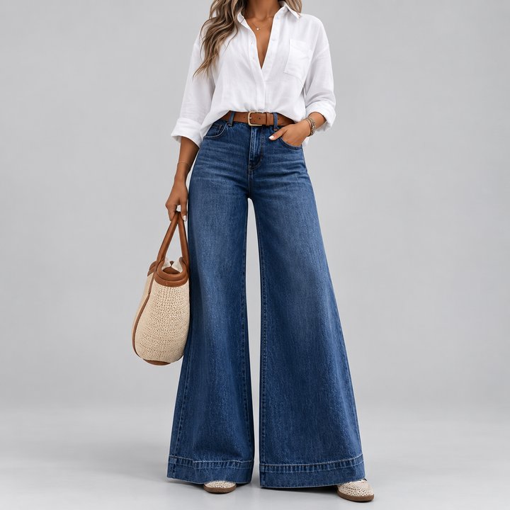 Rosalind | Jean Large Évasé Taille Haute