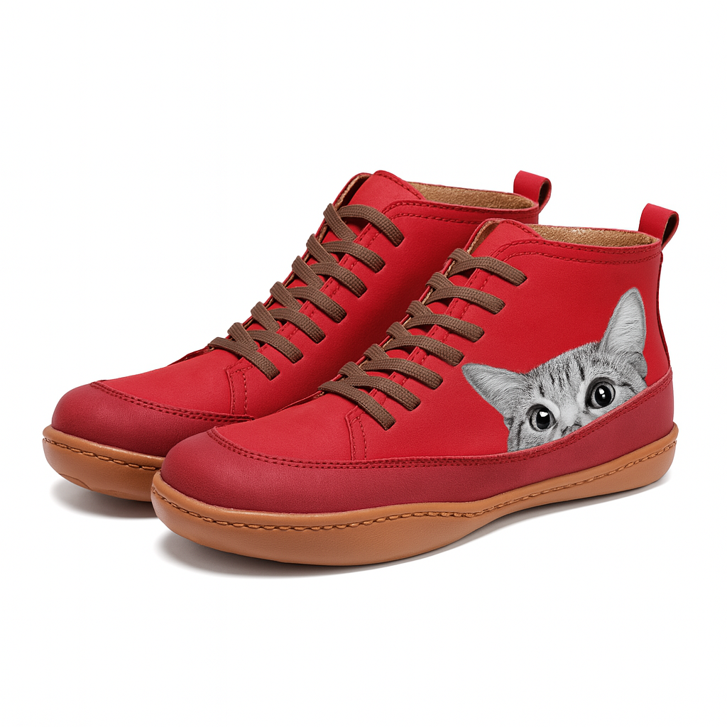 Femmes Bottes Amusantes Chat | Confortables