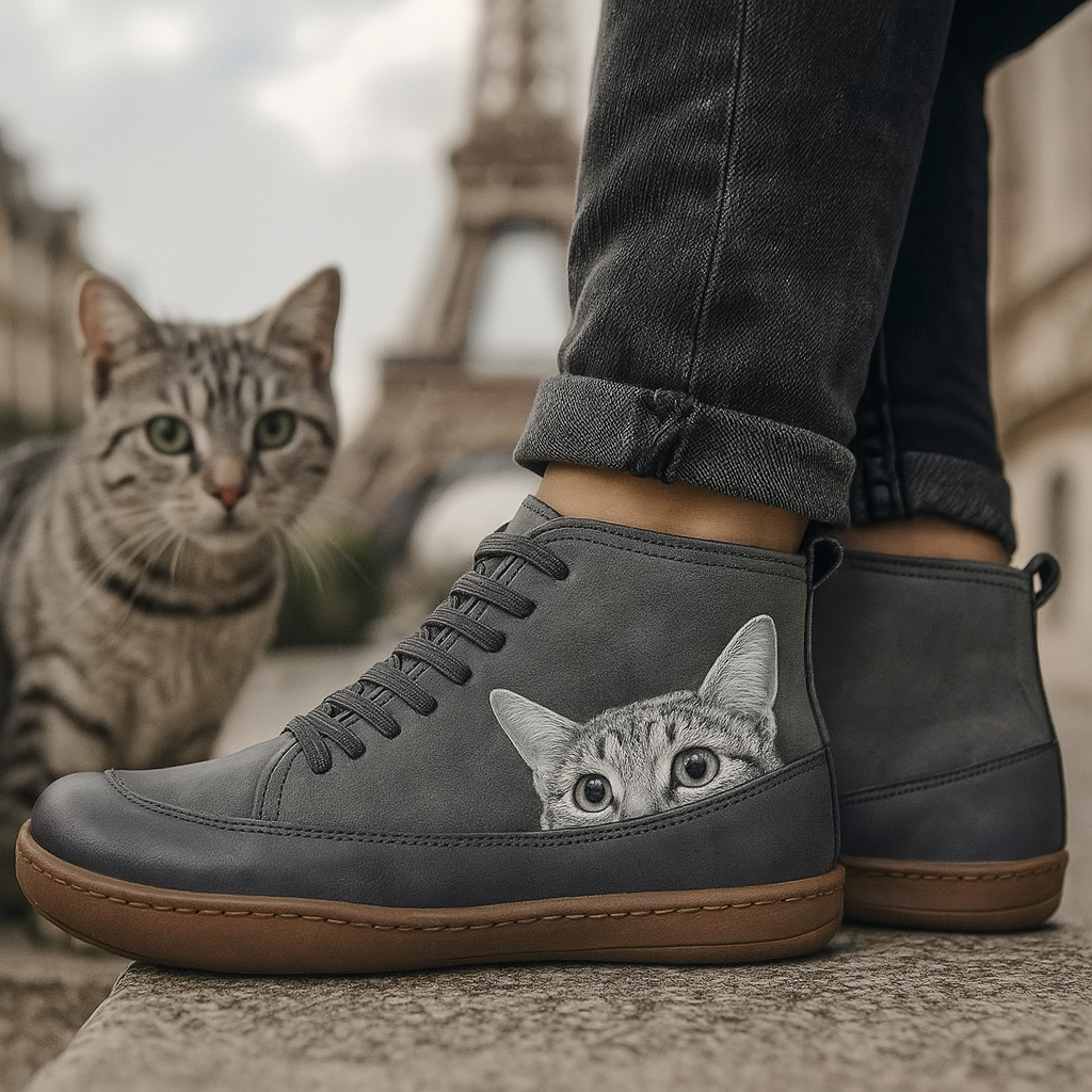 Femmes Bottes Amusantes Chat | Confortables