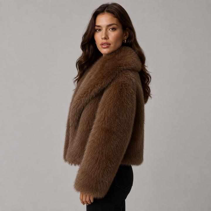 Genevra | Veste en Fausse Fourrure Doublée Ample