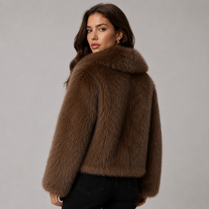 Genevra | Veste en Fausse Fourrure Doublée Ample