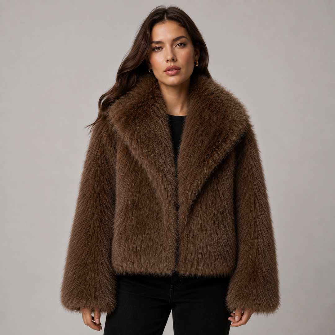 Genevra | Veste en Fausse Fourrure Doublée Ample