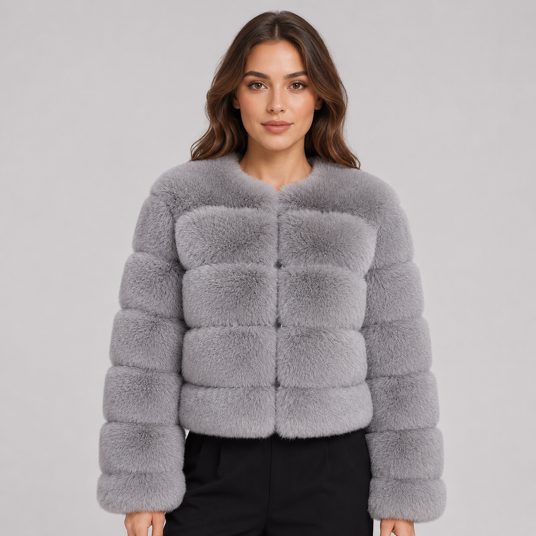 Ottiline | Veste Courte en Fausse Fourrure