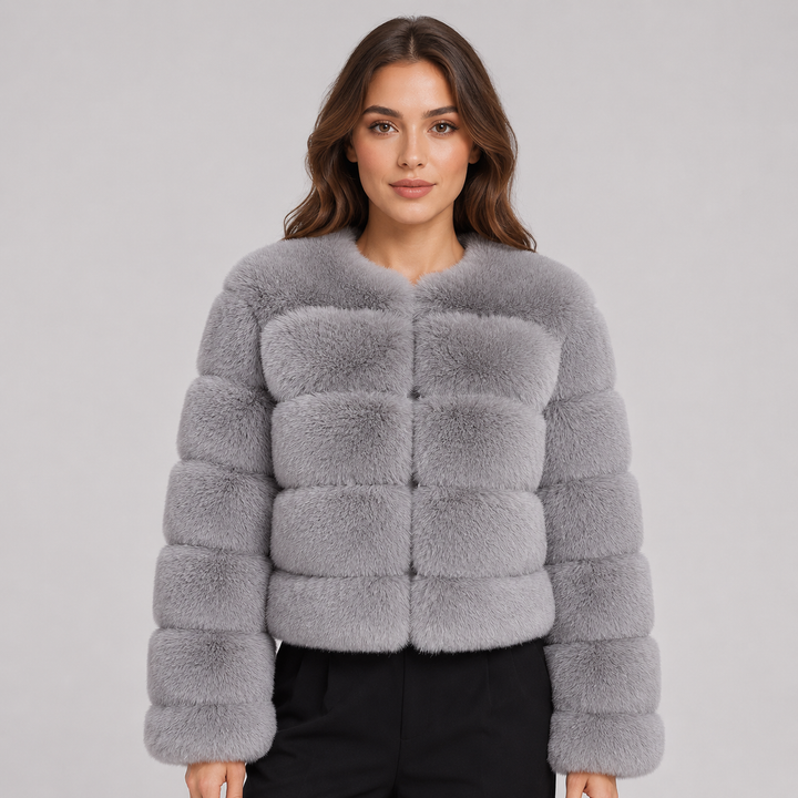 Ottiline | Veste Courte en Fausse Fourrure